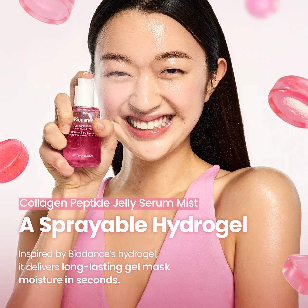 [Biodance Official] Collagen Peptides & Caviar PDRN Jelly Serum Mist Duo | Hydrogel Mist Bundle, Hydrating Face Mist, Plumping, Rejuvenating, Anti-Aging Face Spray, Sprayable Hydrogel, Travel Essentials & Self Care Gifts for Women, Korean Skin Care