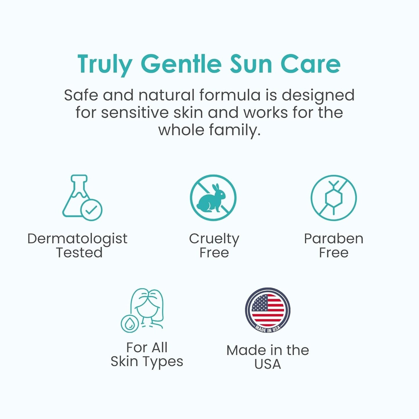 Mineral Sunscreen SPF 50 for Children and Infants - Non-Toxic Zinc Oxide Sunblock for Sensitive Skin, Unscented, Travel Size 3.4 Oz, FSA Eligible