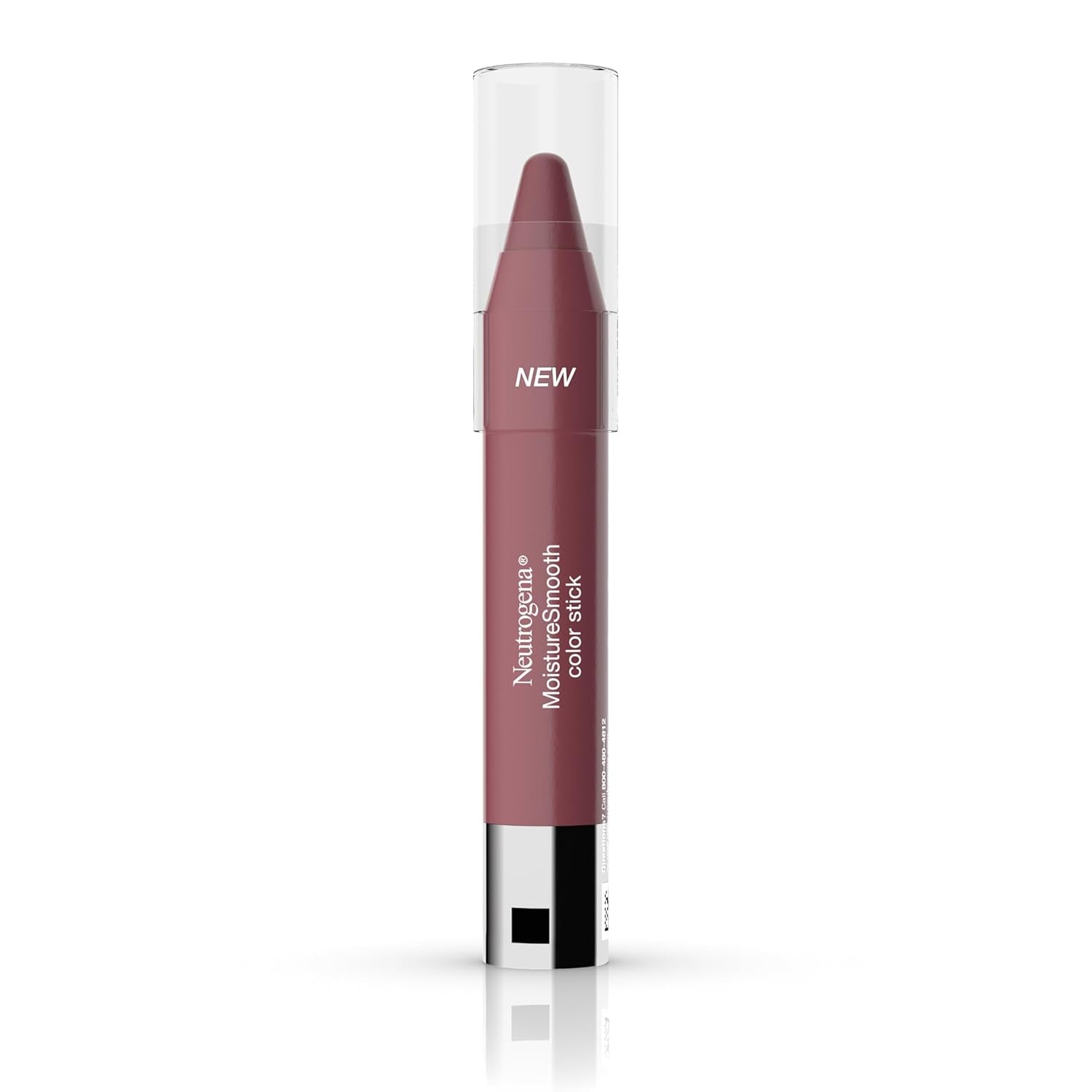 Neutrogena Moisture Smooth Color Stick for Lips - Hydrating Lipstick with Balm-Like Formula, Enriched with Shea Butter and Fruit Extracts, Shade 120 Berry Brown, 0.11 oz (Single Pack)