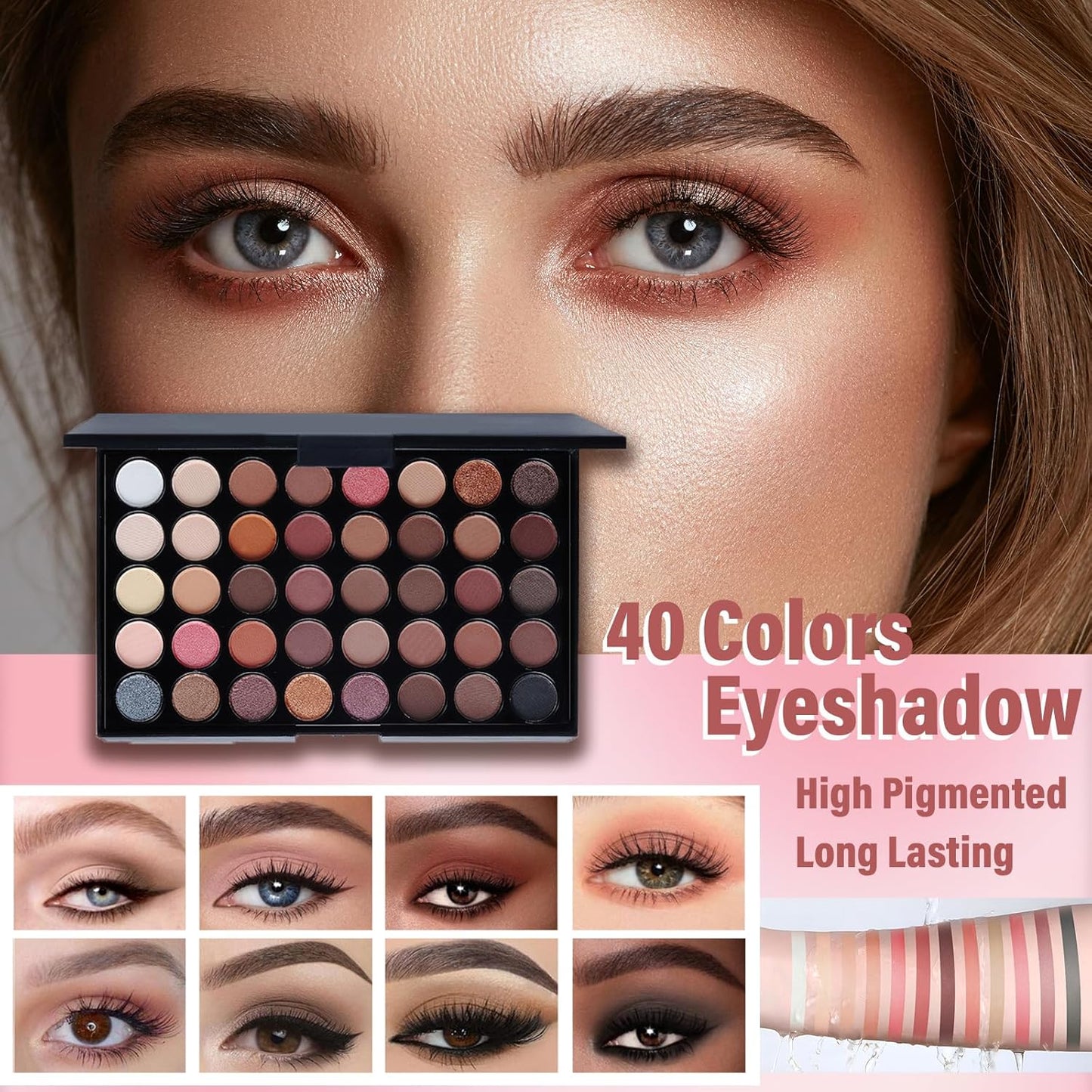 Professional Makeup Set for Women and Teens - Complete Kit with Eyeshadow Palette, Lip Gloss, and Face & Eye Makeup Essentials