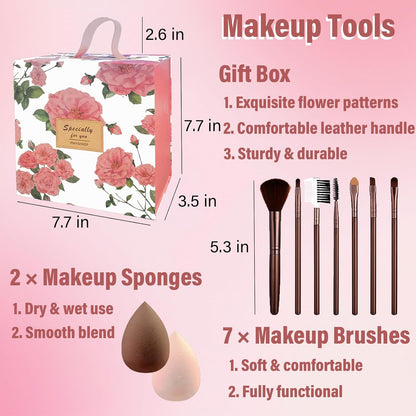 Professional Makeup Set for Women and Teens - Complete Kit with Eyeshadow Palette, Lip Gloss, and Face & Eye Makeup Essentials