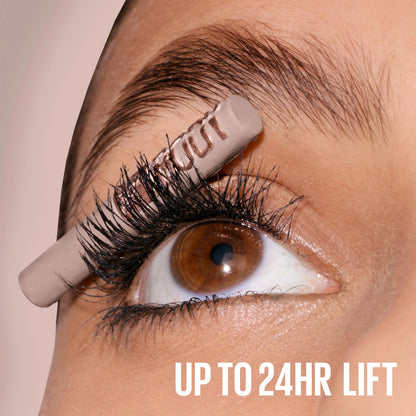 Exclusive Love Island Lash & Lip Duo - Blackest Black Body Mascara, Lifter Gel, with Free Bombshell Mirror, Maybelline New York