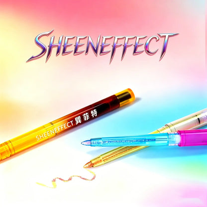 Sheeneffect Multichrome Iridescent Metallic Shimmer Gel Eyeliner - Waterproof, Vegan, Long-Lasting Longwear Eye Liner, Daily & Festival Makeup, Single Item Eyes Cosmetic Gift