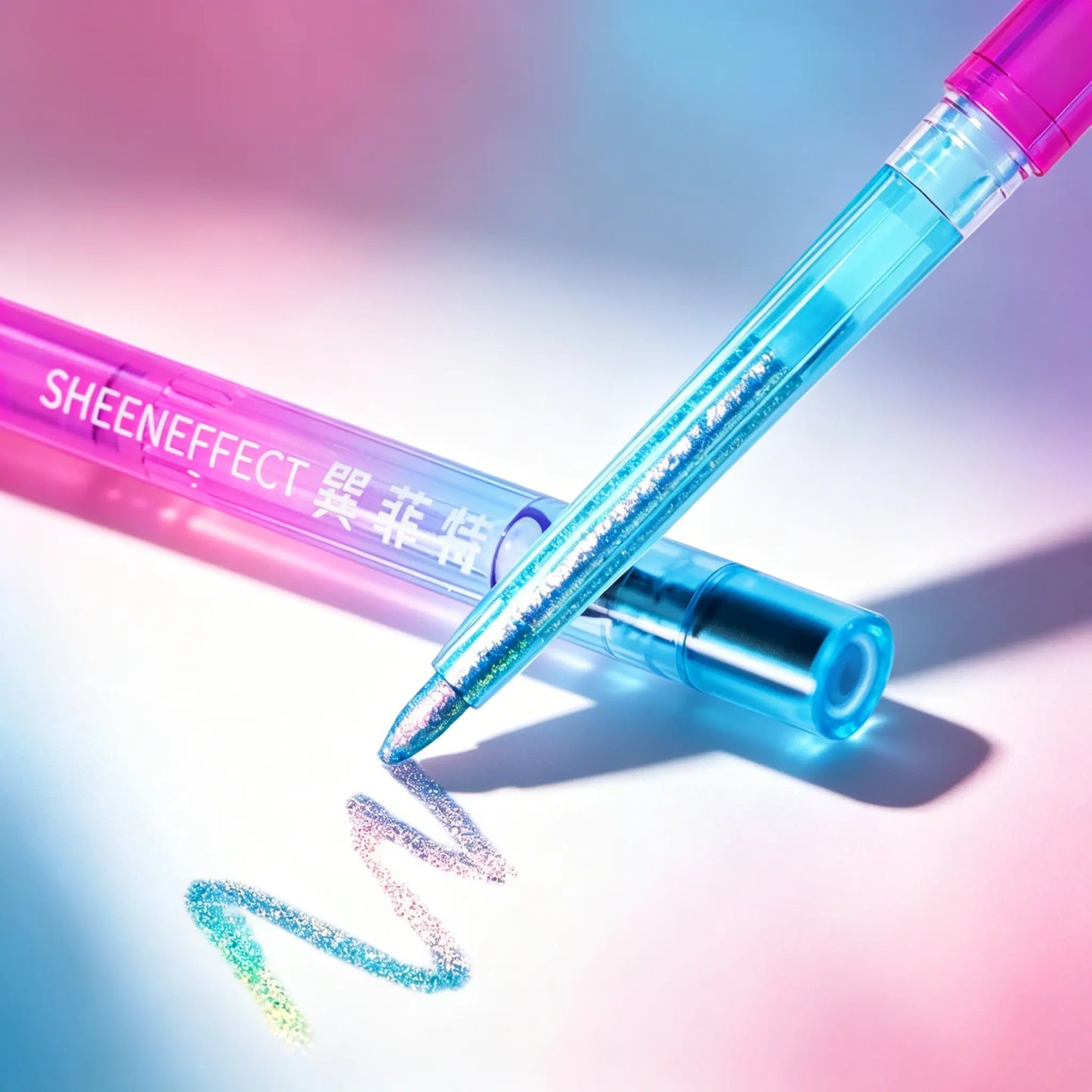 Sheeneffect Multichrome Iridescent Metallic Shimmer Gel Eyeliner - Waterproof, Vegan, Long-Lasting Longwear Eye Liner, Daily & Festival Makeup, Single Item Eyes Cosmetic Gift