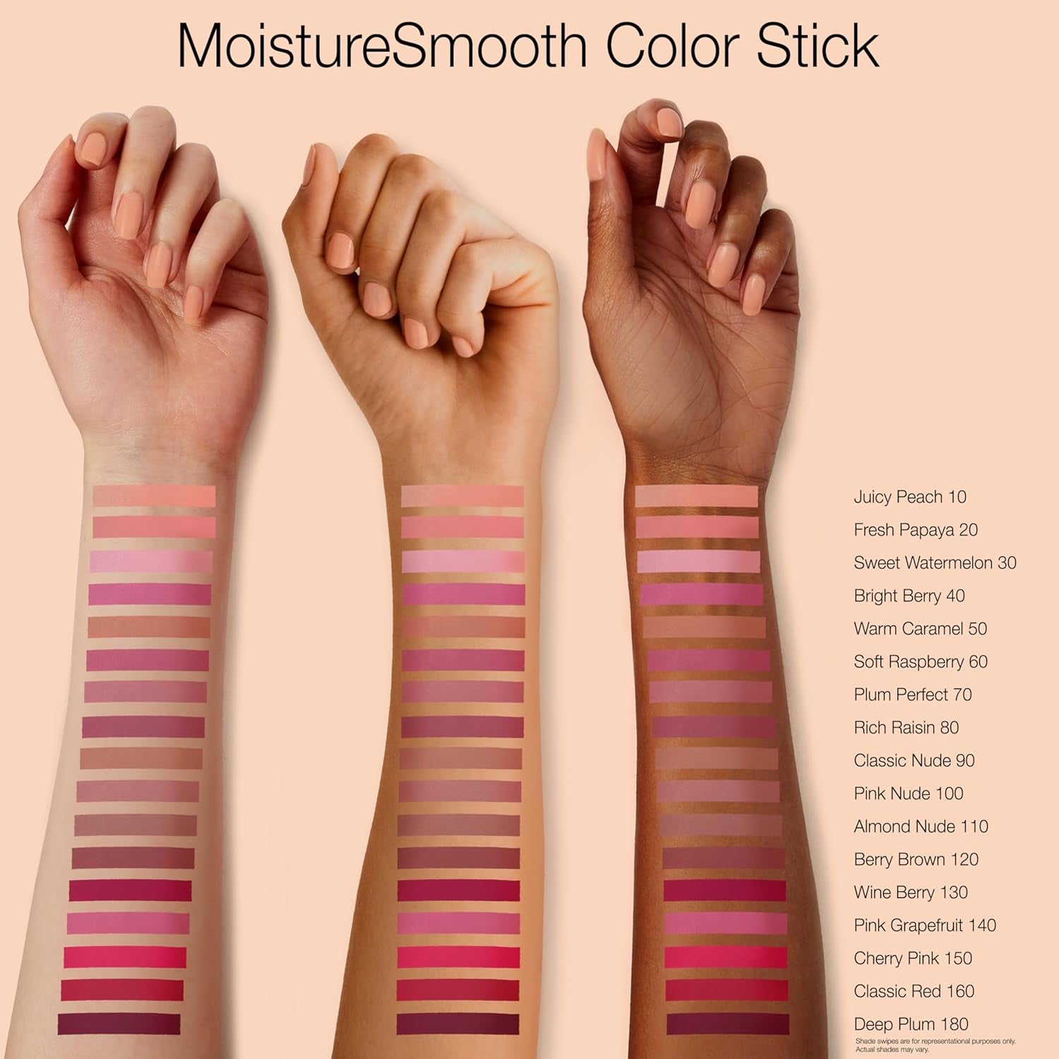Neutrogena Moisture Smooth Color Stick for Lips - Hydrating Lipstick with Balm-Like Formula, Enriched with Shea Butter and Fruit Extracts, Shade 120 Berry Brown, 0.11 oz (Single Pack)